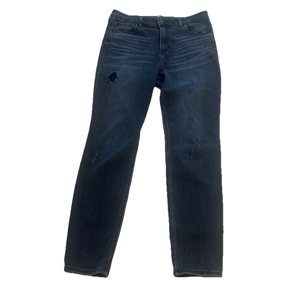 Hollister High Rise Super Skinny Black Jeans Women's Size 9R 29x26 Distressed